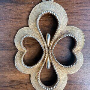 Vintage Lisner Necklace - RARE Unsigned - Large Pendant